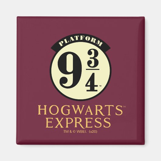 Platform 9 3/4 HOGWARTS™ EXPRESS-pictogram Magneet (Voorkant)