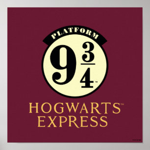 Platform 9 3/4 HOGWARTS™ EXPRESS-pictogram Poster