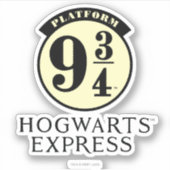 Platform 9 3/4 HOGWARTS™ EXPRESS-pictogram Sticker (Voorkant)
