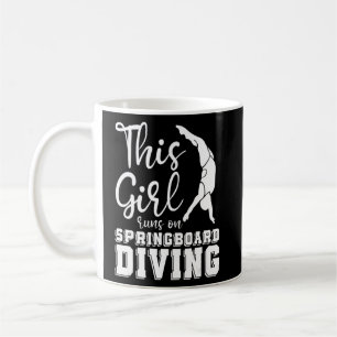 Platform Diver Girl - Springboard Diving Koffiemok
