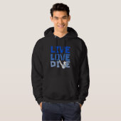 Platform Diver Love  Springboard Diving Hoodie (Voorkant volledig)