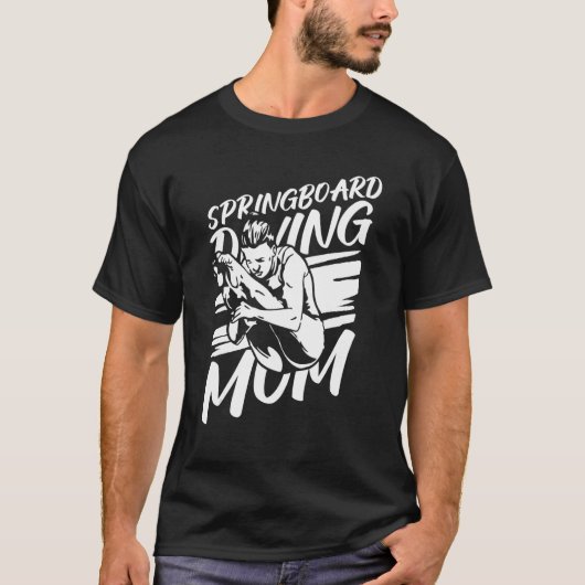 Platform Diver Ma Springboard-duik T-shirt (Voorkant)