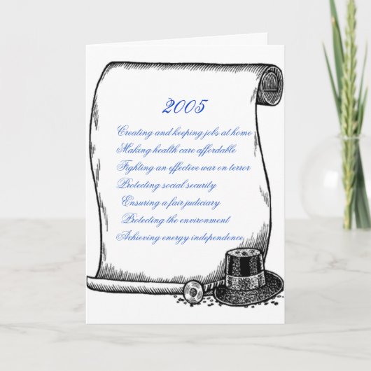 Platform DNC voor 2005 Groeten van de Vakantie Feestdagen Kaart (Voorkant)