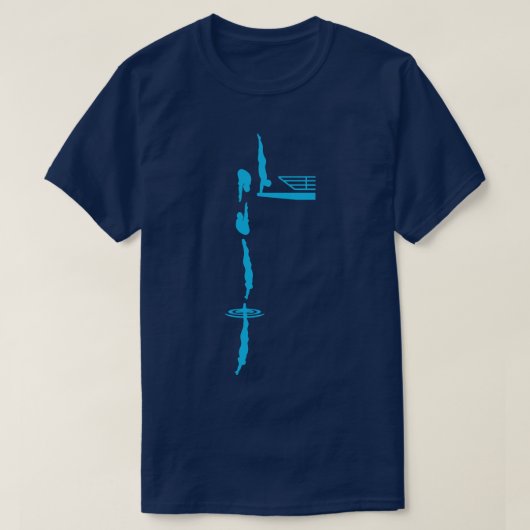 Platform Duiken Concurrerende Duiker Kunst T-shirt (Design voorkant)