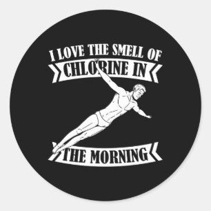 Platform Duiker Liefde Springboard Duiken Ronde Sticker