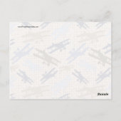 platform voor het bundelen van het vliegtuig briefkaart (Achterkant)