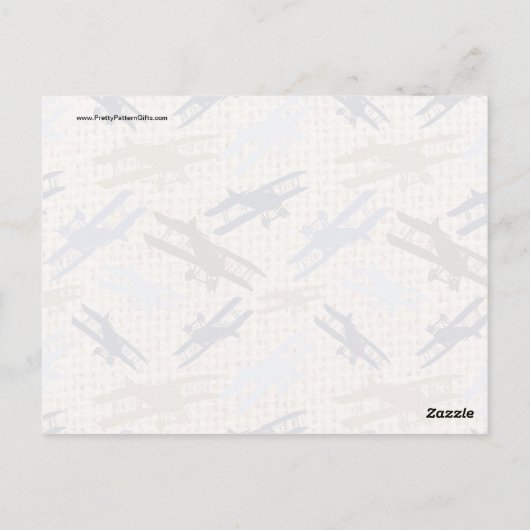  platform voor het bundelen van het vliegtuig briefkaart (Achterkant)