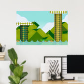 Platformspel voor Retro Poster (Thuiskantoor)