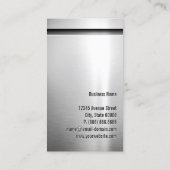 Platina aluminium Roestvrij staal Kijk uit Visitekaartje (Achterkant)