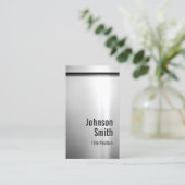 Platina aluminium Roestvrij staal Kijk uit Visitekaartje (Staand voorkant)