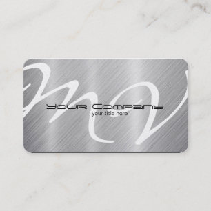 Platina / aluminium Visitekaartjes