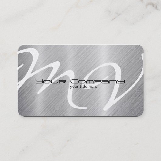 Platina / aluminium Visitekaartjes (Voorkant)