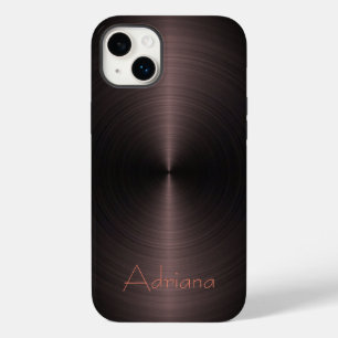 Platina brons en zwart roestvrij staal Metallic Case-Mate iPhone 14 Plus Hoesje