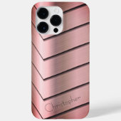 Platina Brons Roestvrij Staal Print Case-Mate iPhone Case (Achterkant)