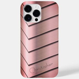 Platina Brons Roestvrij Staal Print Case-Mate iPhone 14 Pro Max Hoesje