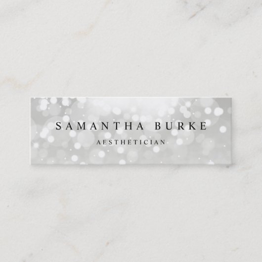 Platina Glow Mini Visitekaartje (Voorkant)