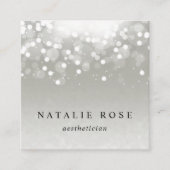 Platina Glow Vierkante Visitekaartje (Voorkant)