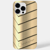 Platina Goud Roestvrij staal Print Case-Mate iPhone Case (Achterkant)