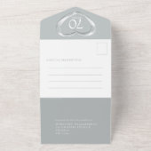 Platina huwelijksjubileum 70 jaar feest evenement all in one uitnodiging (Buitenkant)