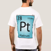 Platina (Pt) Element T-Shirt (Achterkant)