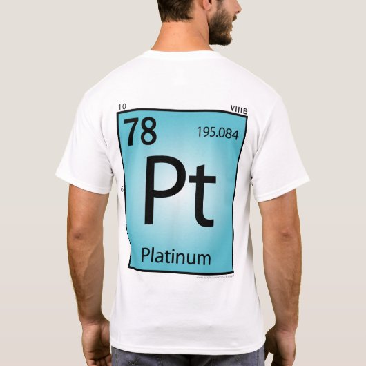 Platina (Pt) Element T-Shirt (Achterkant)
