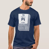 Platina (Pt) T-shirt (Voorkant)