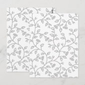 Platina, sneeuwfort, Star Dust decorative Design. Briefkaart (Voorkant / Achterkant)