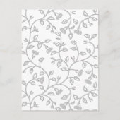 Platina, sneeuwfort, Star Dust decorative Design. Briefkaart (Voorkant)