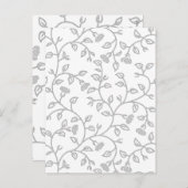 Platina, sneeuwfort, Star Dust decorative Design. Feestdagenkaart (Voorkant / Achterkant)