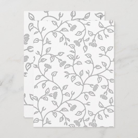 Platina, sneeuwfort, Star Dust decorative Design. Feestdagenkaart (Voorkant / Achterkant)