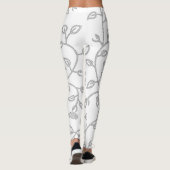 Platina, sneeuwfort, Star Dust decorative Design. Leggings (Achterkant)