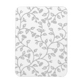 Platina, sneeuwfort, Star Dust decorative Design. Magneet (Verticaal)