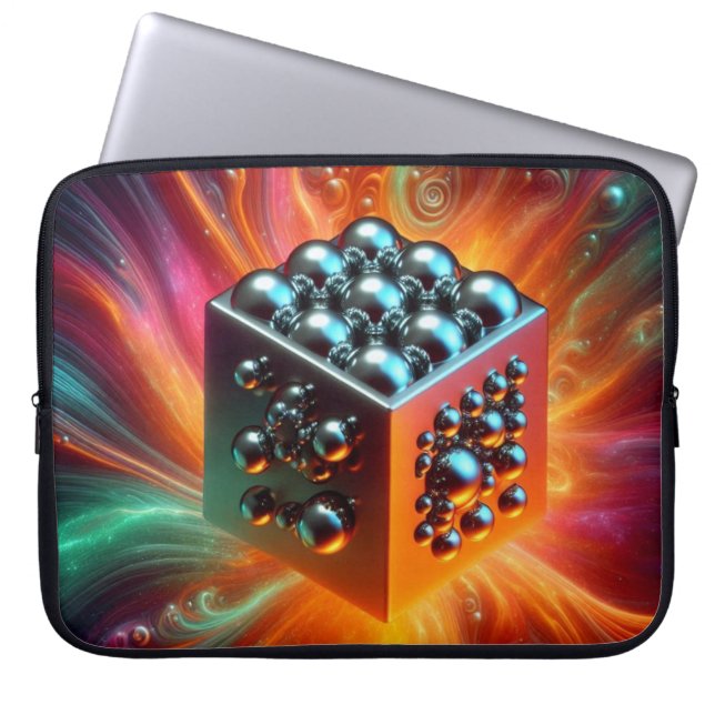 Platina Sphere Laptop Sleeve (Voorkant)