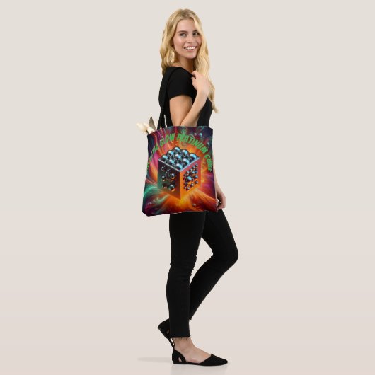 Platina Sphere Tote Bag (Op model)