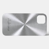 Platina Zilver Roestvrij staal Metaal Case-Mate iPhone Case (Achterkant (horizontaal))