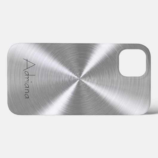 Platina Zilver Roestvrij staal Metaal Case-Mate iPhone Case (Achterkant (horizontaal))