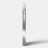 Platina Zilver Roestvrij staal Metaal Case-Mate iPhone Case (Achterkant / Links)