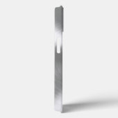 Platina Zilver Roestvrij staal Metaal Case-Mate iPhone Case (Achterkant / Rechts)