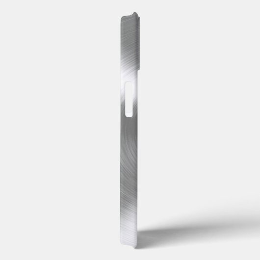 Platina Zilver Roestvrij staal Metaal Case-Mate iPhone Case (Achterkant / Rechts)