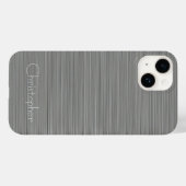Platina Zilver Roestvrij staal Print Case-Mate iPhone Case (Achterkant (horizontaal))