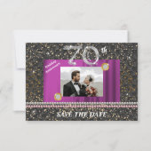 Platinum 70th Wedding Jubileum Zwart Geweven Kaart (Voorkant)