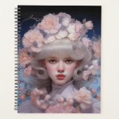 Platinum Beauty - Een Vrouwenportret en Bloemen Planner (Voorkant)