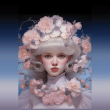 Platinum Beauty - Een Vrouwenportret en Bloemen