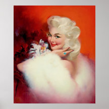 Platinum blond Posing Pin-up