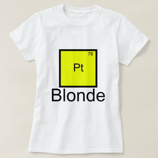 Platinum Blonde Element Pun T-Shirt (Design voorkant)