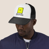 Platinum Blonde Element Pun T-Shirt Trucker Pet (In situ)