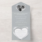 Platinum bruiloft 70 jaar feesten all in one uitnodiging (Binnen)