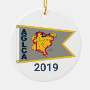 Platinum Burgee (2019) keramisch Ornament