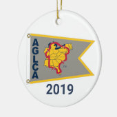 Platinum Burgee (2019) keramisch Ornament (Links)