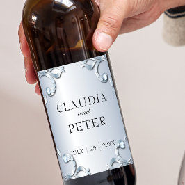 Platinum Diamonds Stijlvolle klassieke officiële b Wijn Etiket